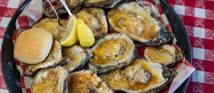 Char-Grilled Oysters Supreme