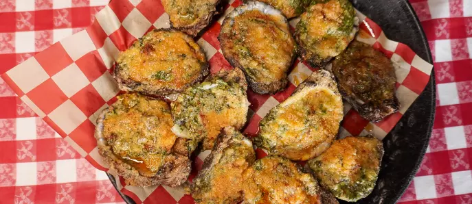 Char-Grilled Oysters Supreme